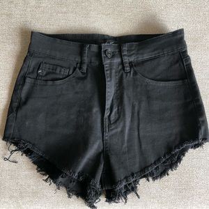 Kancan jet black shorts size 5/26. New.